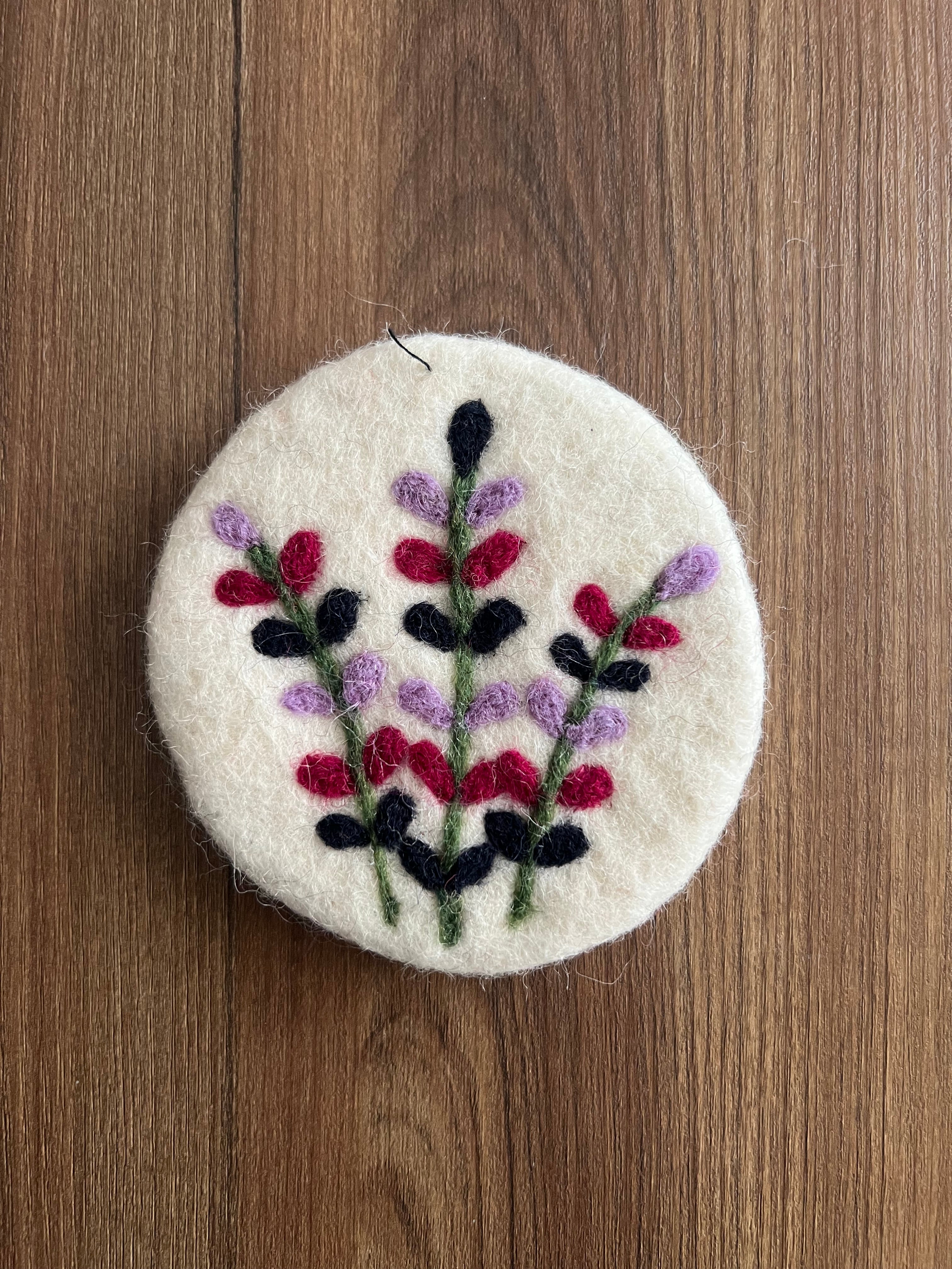 Handmade Felt Plant Coasters