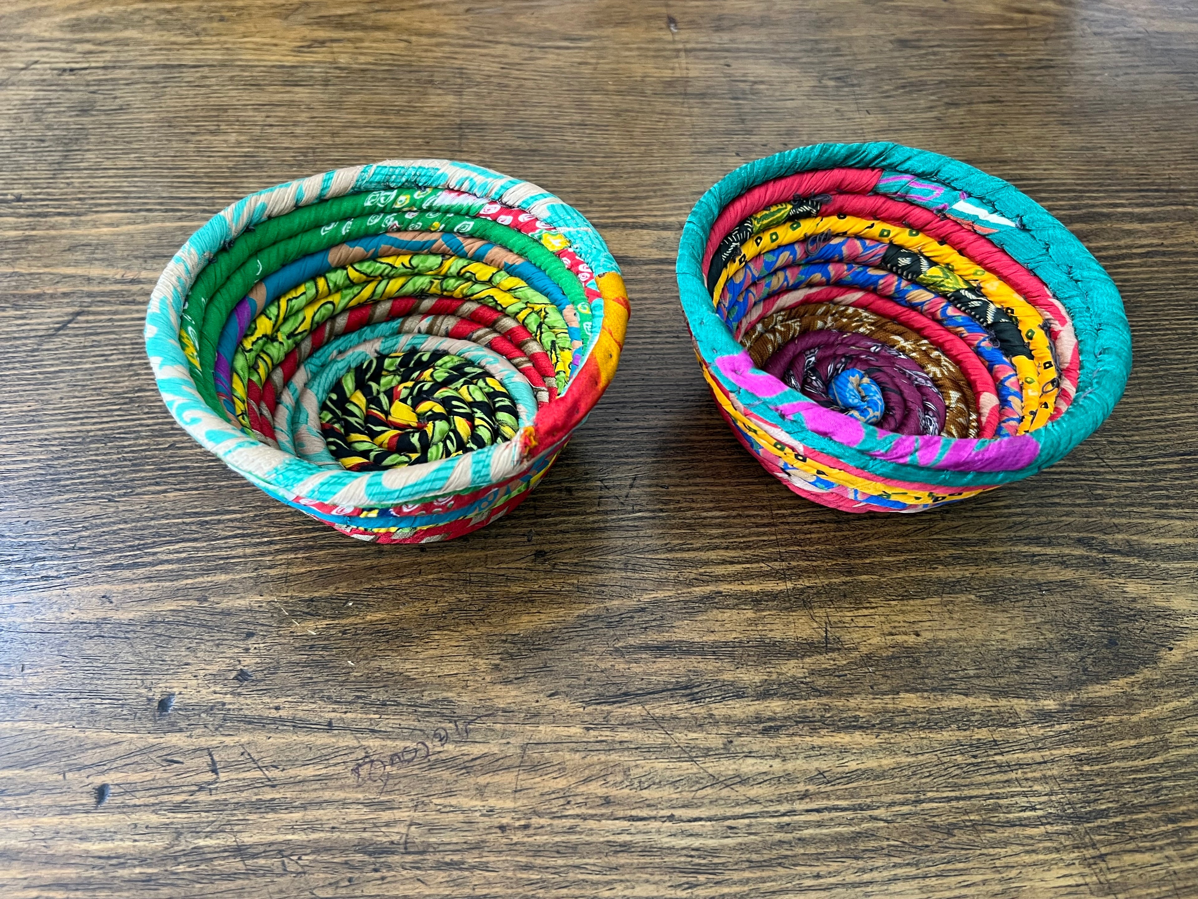 Recycled Sari- Handmade Bowls