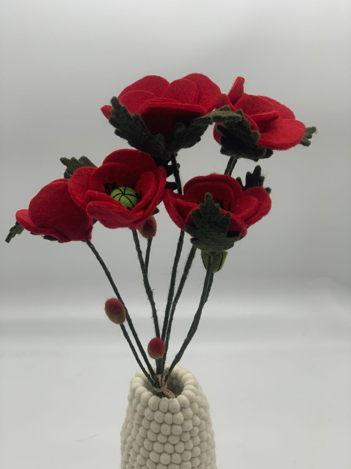 Handmade Felt Flower Stems