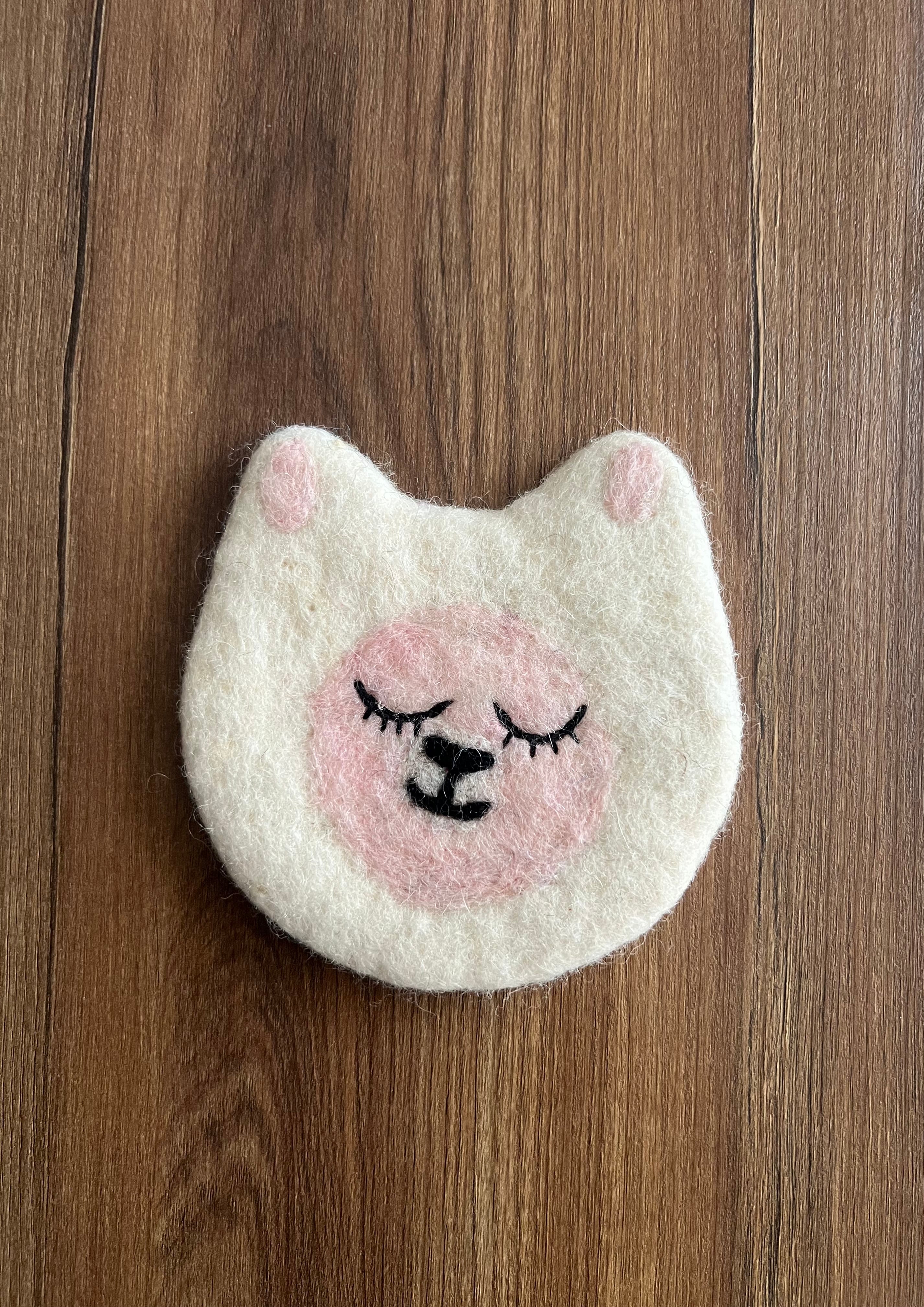 Handmade Felt Animal Coasters