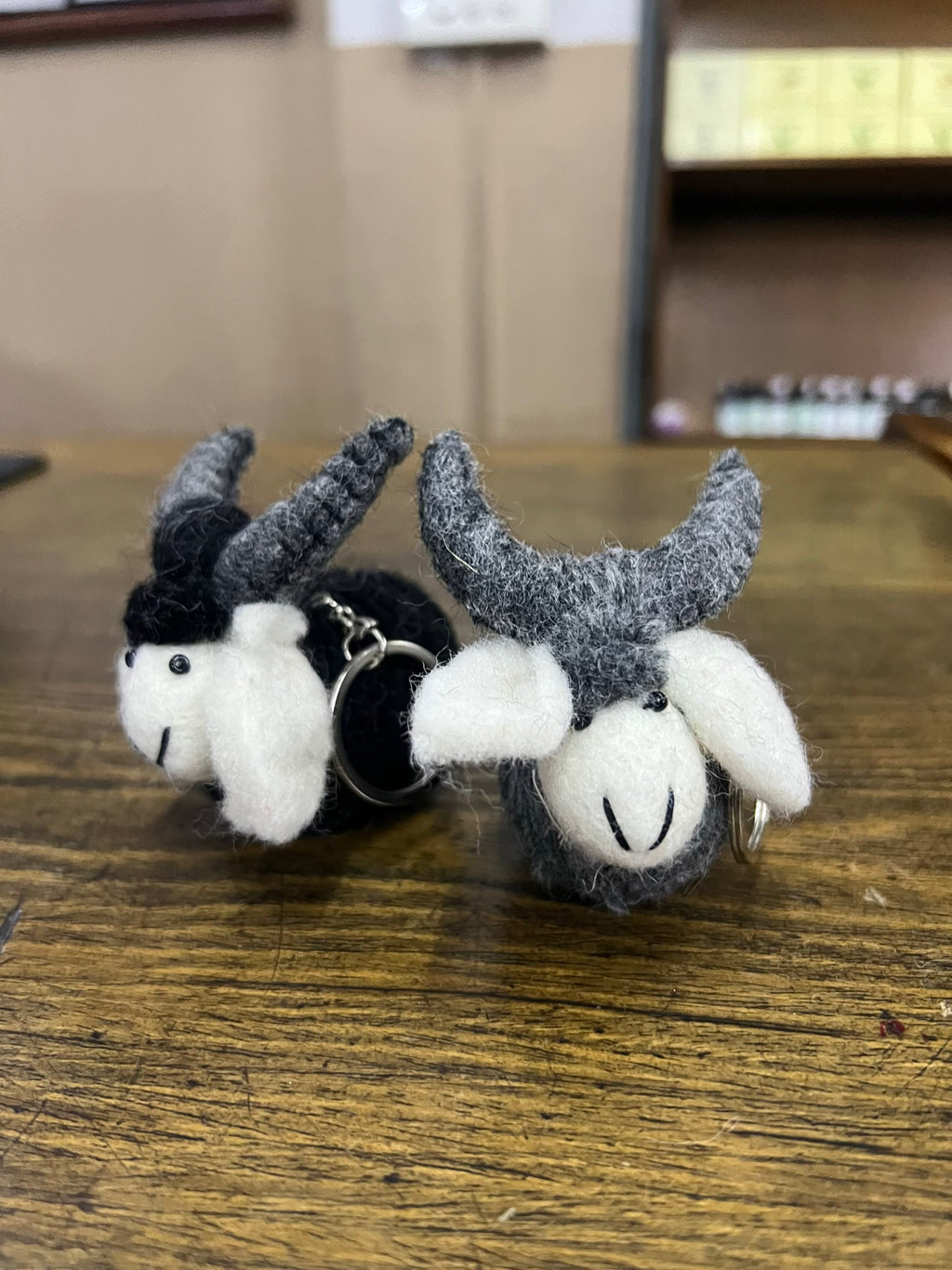 Handmade Felt Yak Keyring