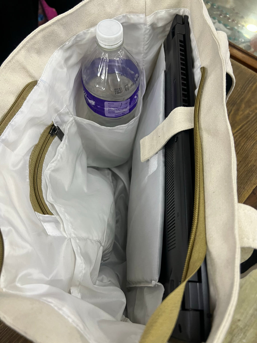 Signature Dual-Tone Cotton Carryall