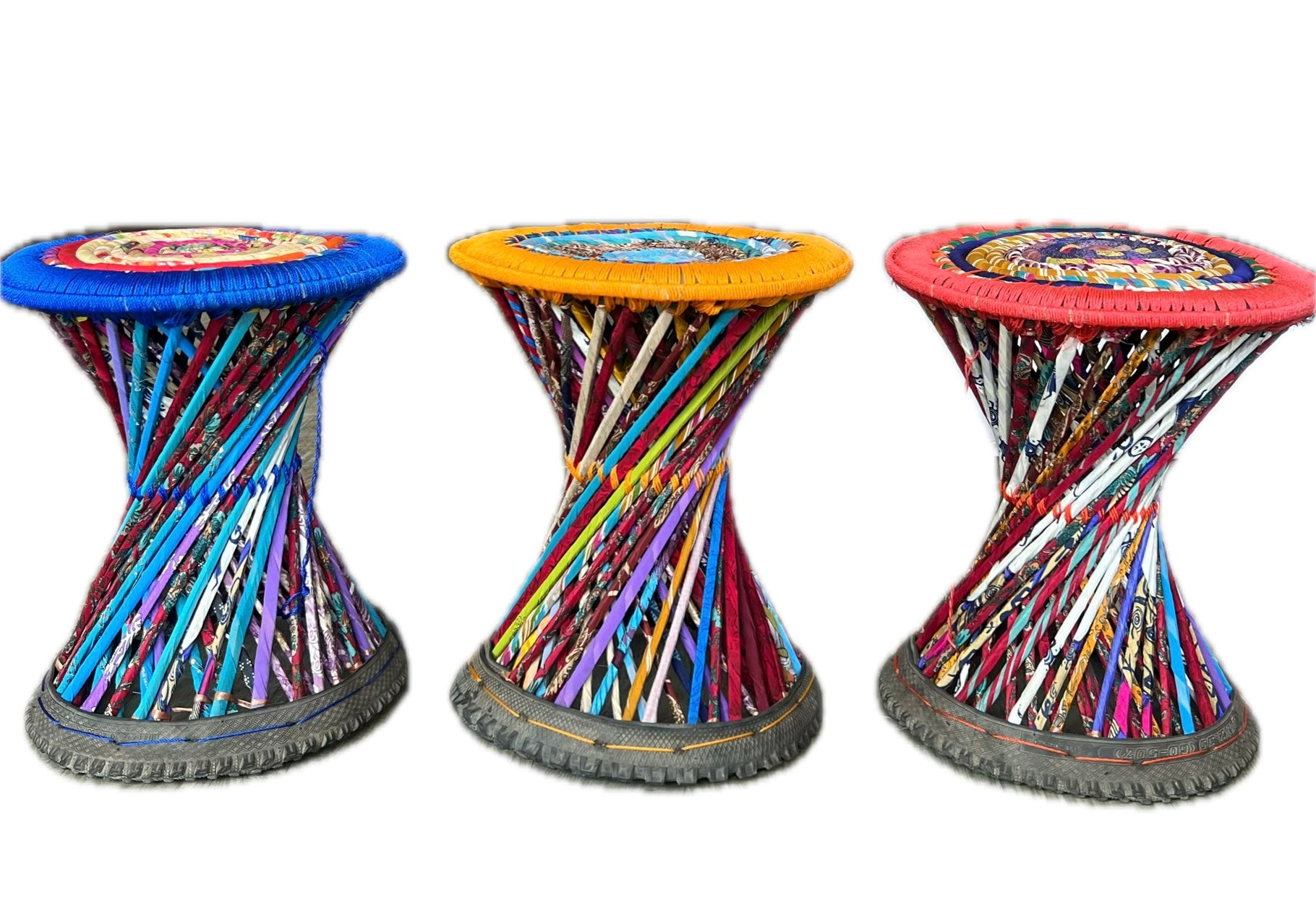 Recycled Sari- Handmade Muda/stool/seat